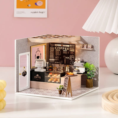 PUUZZLE 1: 24 DIY Dollhouse Kit (Leisurely coffee shop)