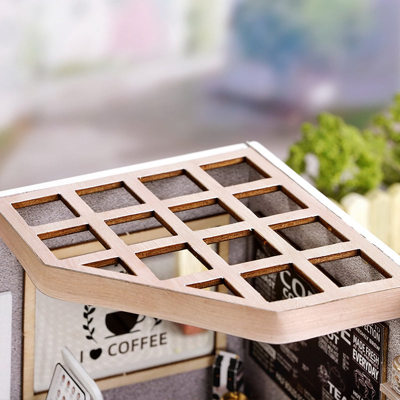 PUUZZLE 1: 24 DIY Dollhouse Kit (Leisurely coffee shop)