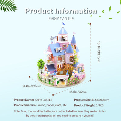 PUUZZLE 1:24 Dollhouse Kit (Fairy Castle)