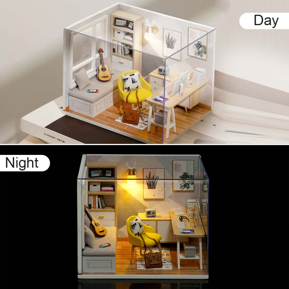 PUUZZLE 1:24 DIY Dollhouse Kit ( Sunshine Room)