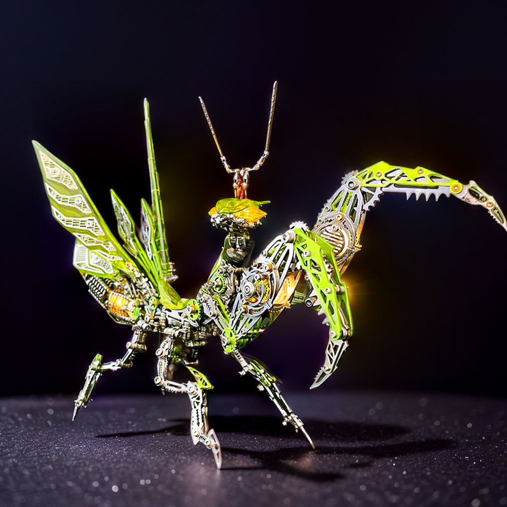 DIY 3D Metal Mechanical Mantis Assembly Insect Model Kits-1000+PCS