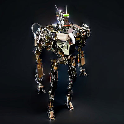 DIY 3D Metal Machine Future Mech War Humanoid-1 Model 700+PCS