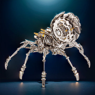 DIY 3D Metal Spider Puzzle Model Kit Games Creative Gift-203Pcs