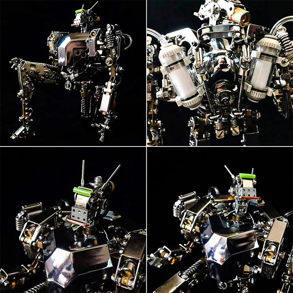 DIY 3D Metal Machine Future Mech War Humanoid-1 Model 700+PCS