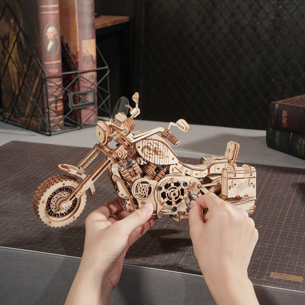 PUUZZLE Cruiser Motorcycle LK504 3D Wooden Puzzle