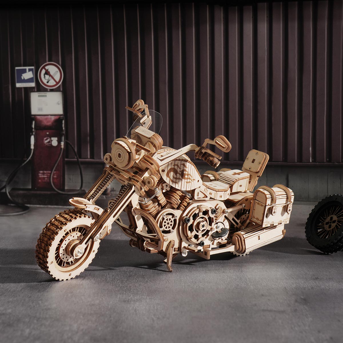 PUUZZLE Cruiser Motorcycle LK504 3D Wooden Puzzle