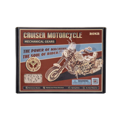 PUUZZLE Cruiser Motorcycle LK504 3D Wooden Puzzle