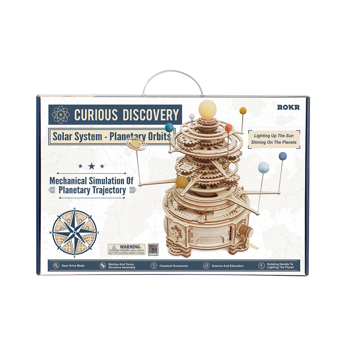 PUUZZLE Mechanical Orrery ST001 3D Wooden Puzzle