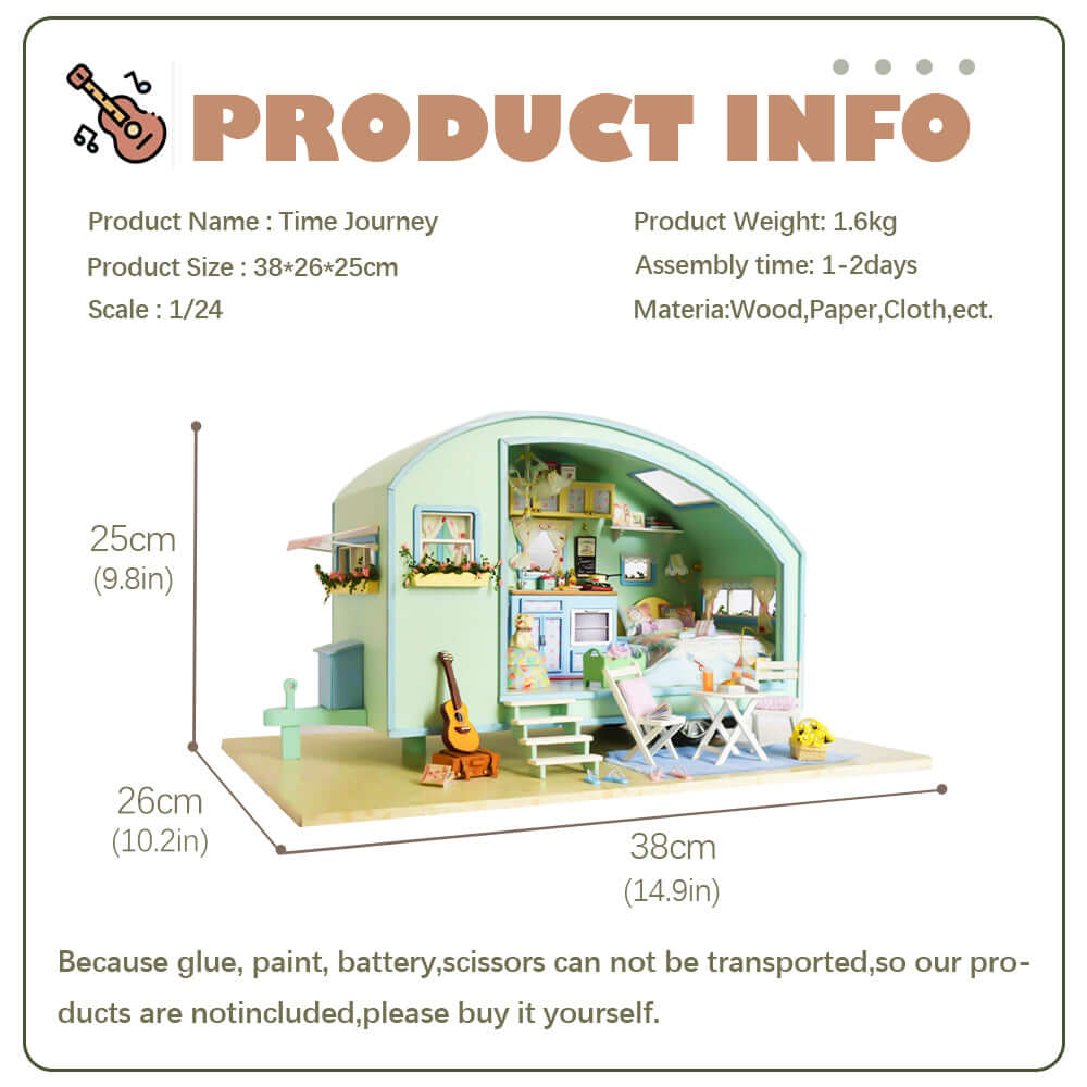 PUUZZLE 1:24 DIY Dollhouse Kit (Time Journey)