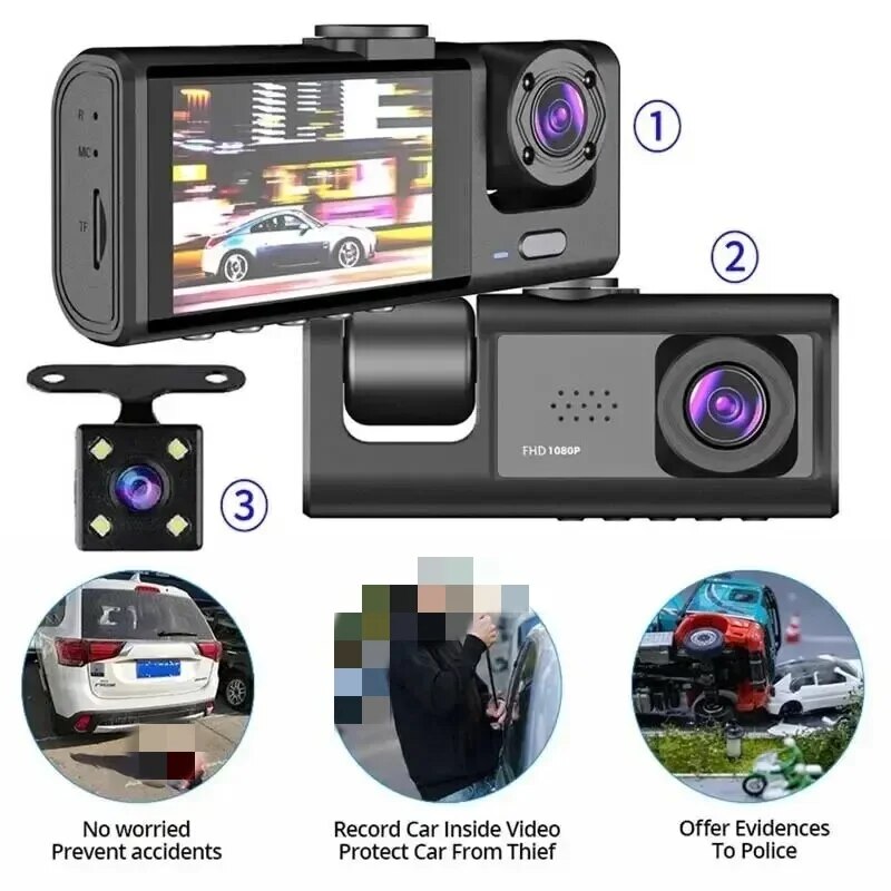 PUUZZLE™ | Dual Channel Dash Cam with Night Vision & 24/7 Parking Surveillance