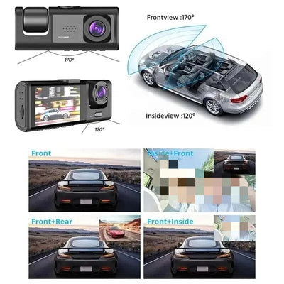 PUUZZLE™ | Dual Channel Dash Cam with Night Vision & 24/7 Parking Surveillance