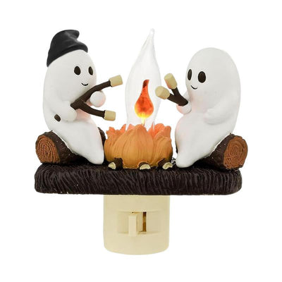 Ghostly Campfire Flickering Night Light