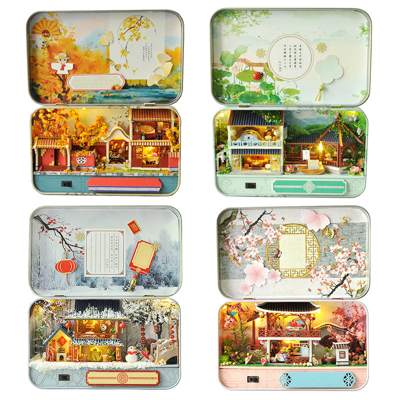 PUUZZLE  1: 24 DIY Dollhouse Kit (mini four seasons)