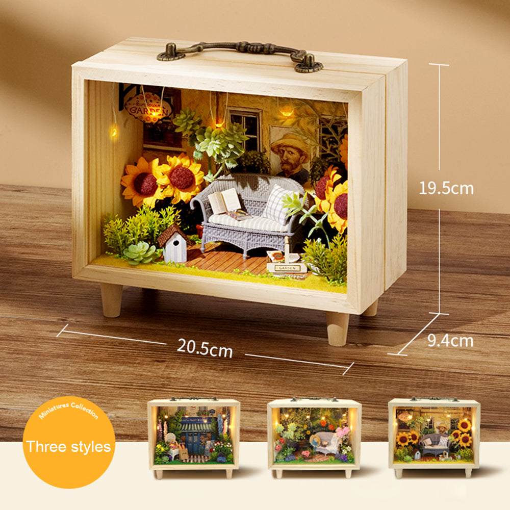 PUUZZLE 1: 24 DIY Dollhouse Kit (Small wooden box)