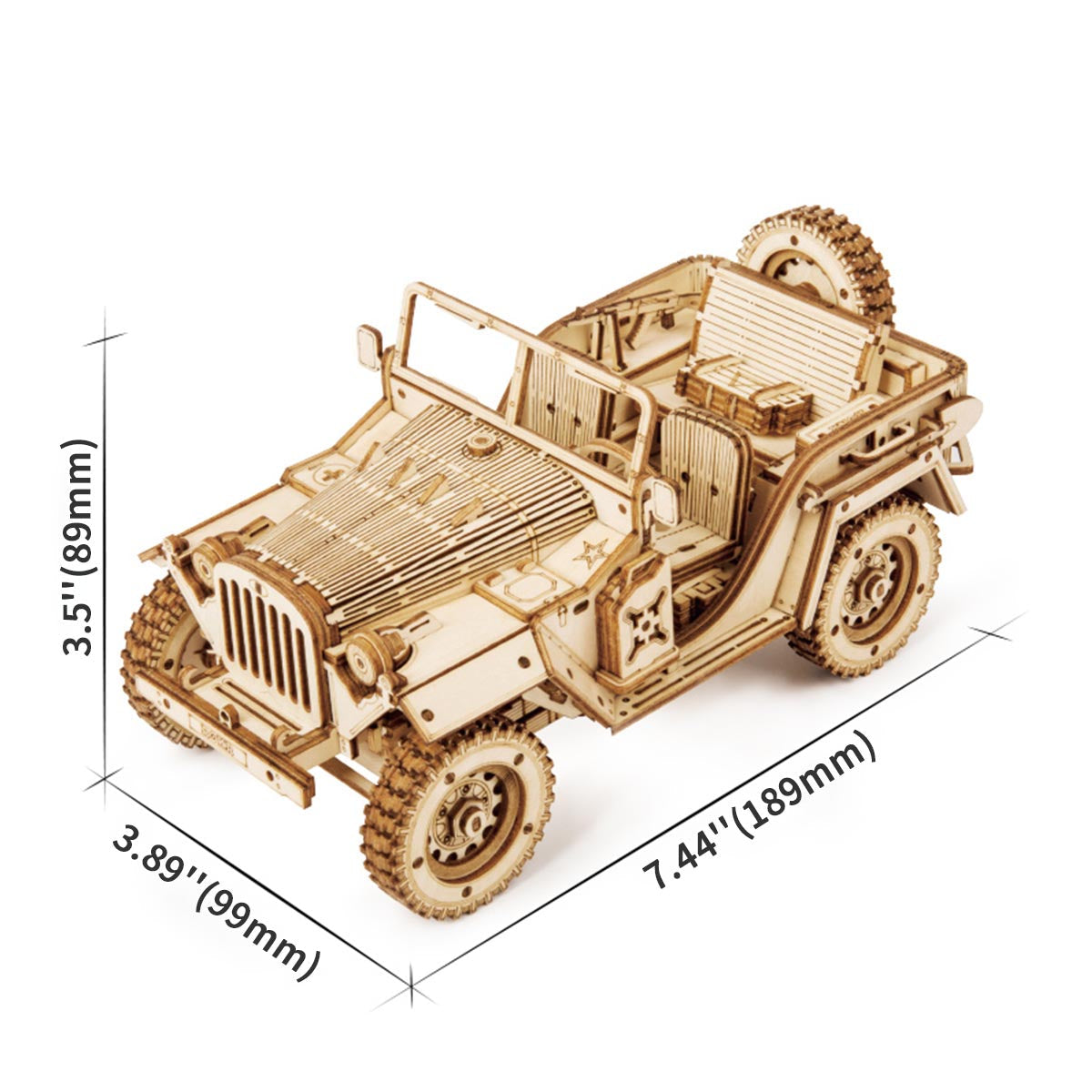 PUUZZLE Army Field Car MC701 -1:18 Scale Jeep Model