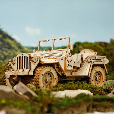 PUUZZLE Army Field Car MC701 -1:18 Scale Jeep Model