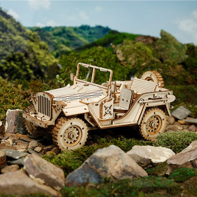 PUUZZLE Army Field Car MC701 -1:18 Scale Jeep Model