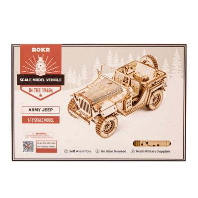 PUUZZLE Army Field Car MC701 -1:18 Scale Jeep Model