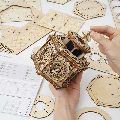 PUUZZLE Secret Garden DIY Mechanical Music Box AMK52