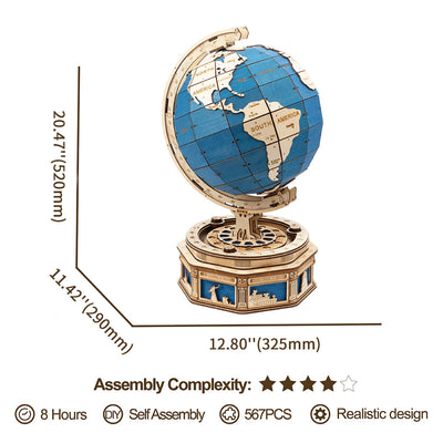 PUUZZLE The Globe ST002 Huge 3D Wooden Model