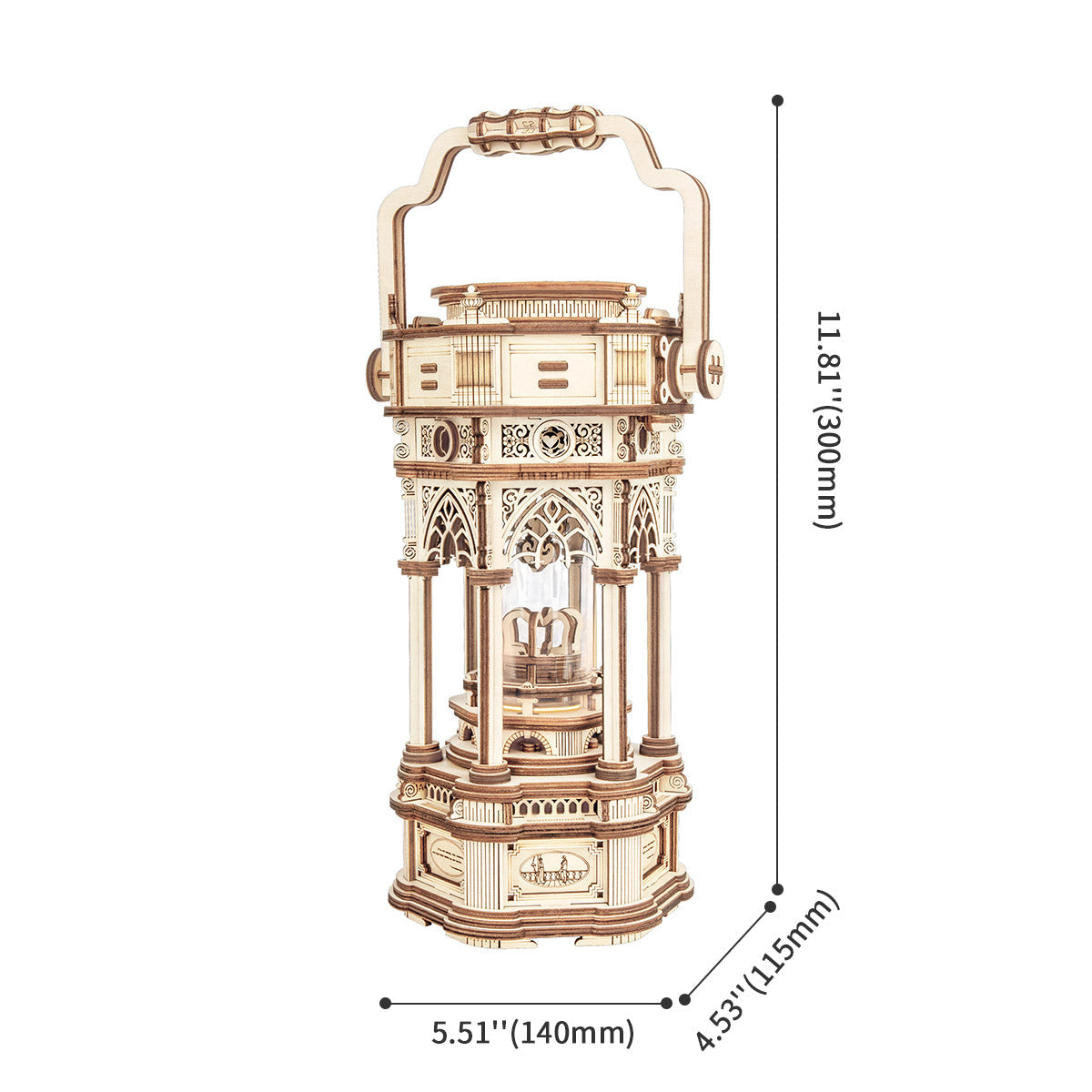 PUUZZLE Victorian Lantern Mechanical Music Box AMK61