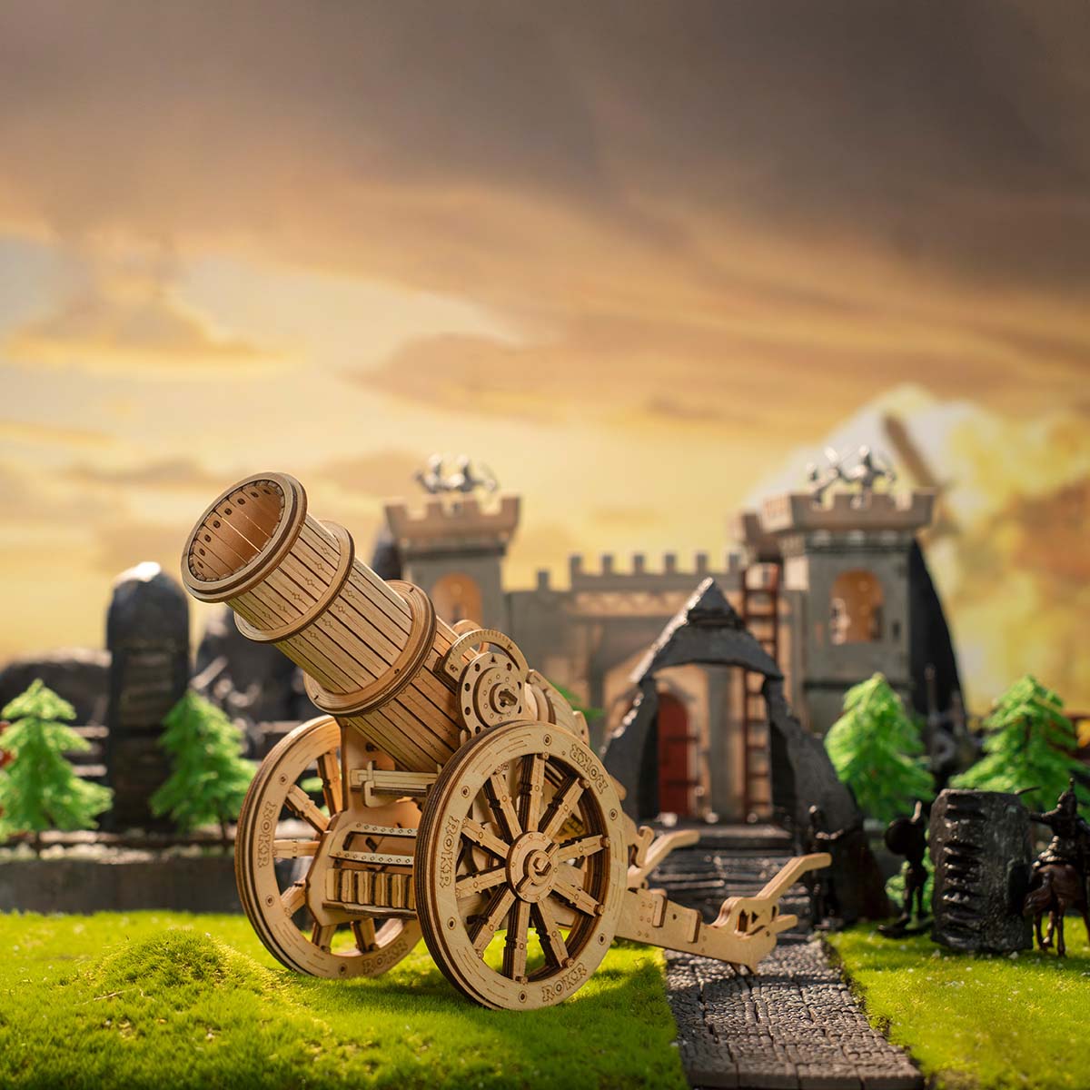 PUUZZLE Epic War Series | Wheeled Siege Artillery KW801 (Include 5 Table Tennis Balls)